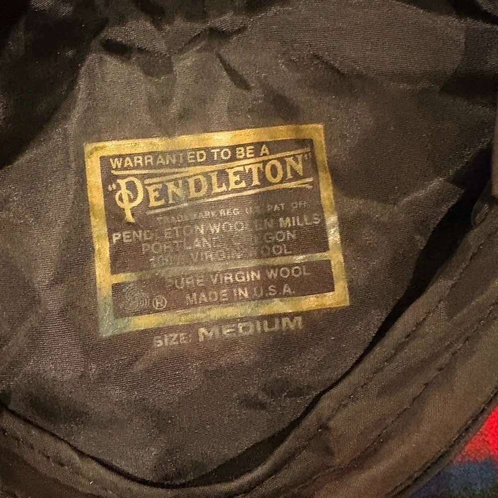 Pendleton vintage newsboy red tartan plaid wool cap hat sz M men women unisex